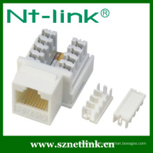 Weiße farbe cat.5e krone IDC rj45 keystone jack